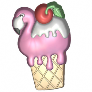 Форма для мыла Фламинго мороженое 612