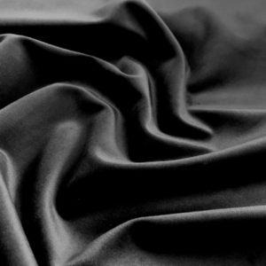 Трикотаж бархат плотный цвет черный