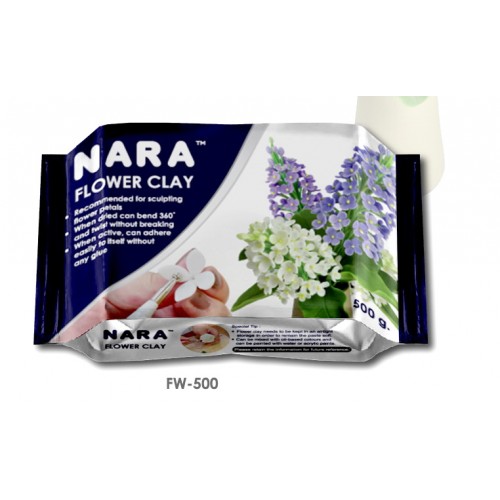 02-500x500 Самозастывающая глина для цветов Nara FLOWER CLAY 500г