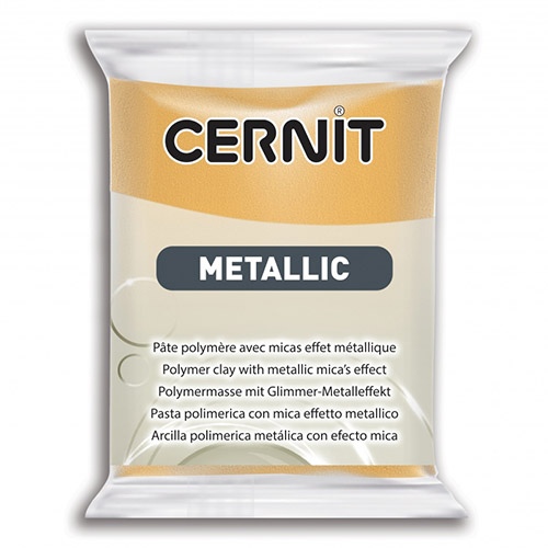 Пластика "Cernit Metallic" 56 гр 050 золото Пластика "Cernit Metallic" 56 гр 050 золото