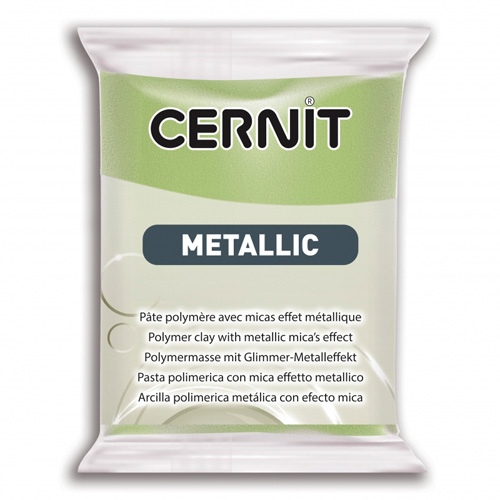 Пластика "Cernit Metallic" 56 гр. 051 зеленое золото Пластика "Cernit Metallic" 56 гр. 051 зеленое золото