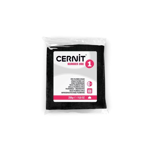 100-250 Пластика Cernit № 1, 250 гр. 100 чёрный