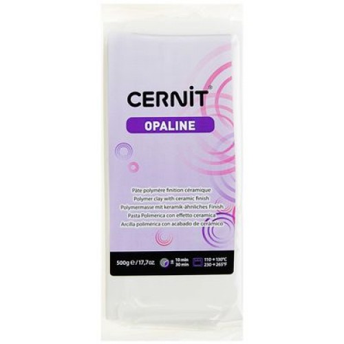 10856674_0-500x500 Пластика CERNIT OPALINE, 500г. 010 белый с эффектом восковой полупрозрачности