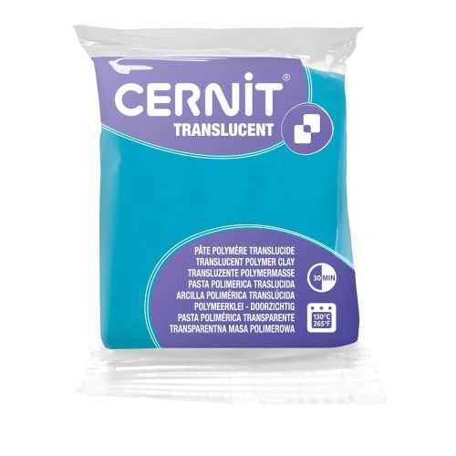 280-11 Полимерная глина 'Cernit 'TRANSLUCENT' 56 г. 280 ярко-бирюзовый
