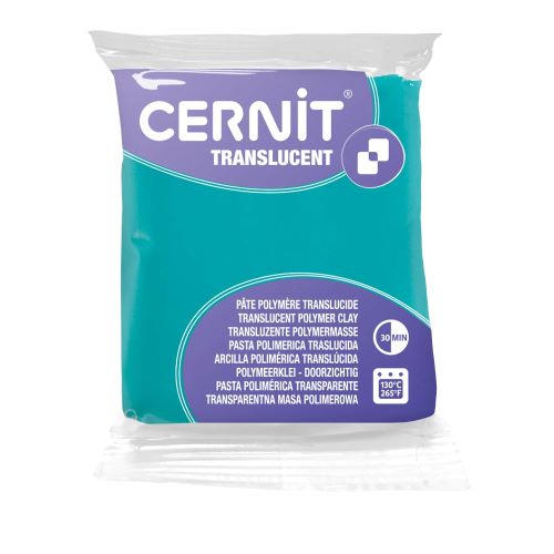620-11 Полимерная глина 'Cernit 'TRANSLUCENT' 56 г. 620 прозрачный изумруд