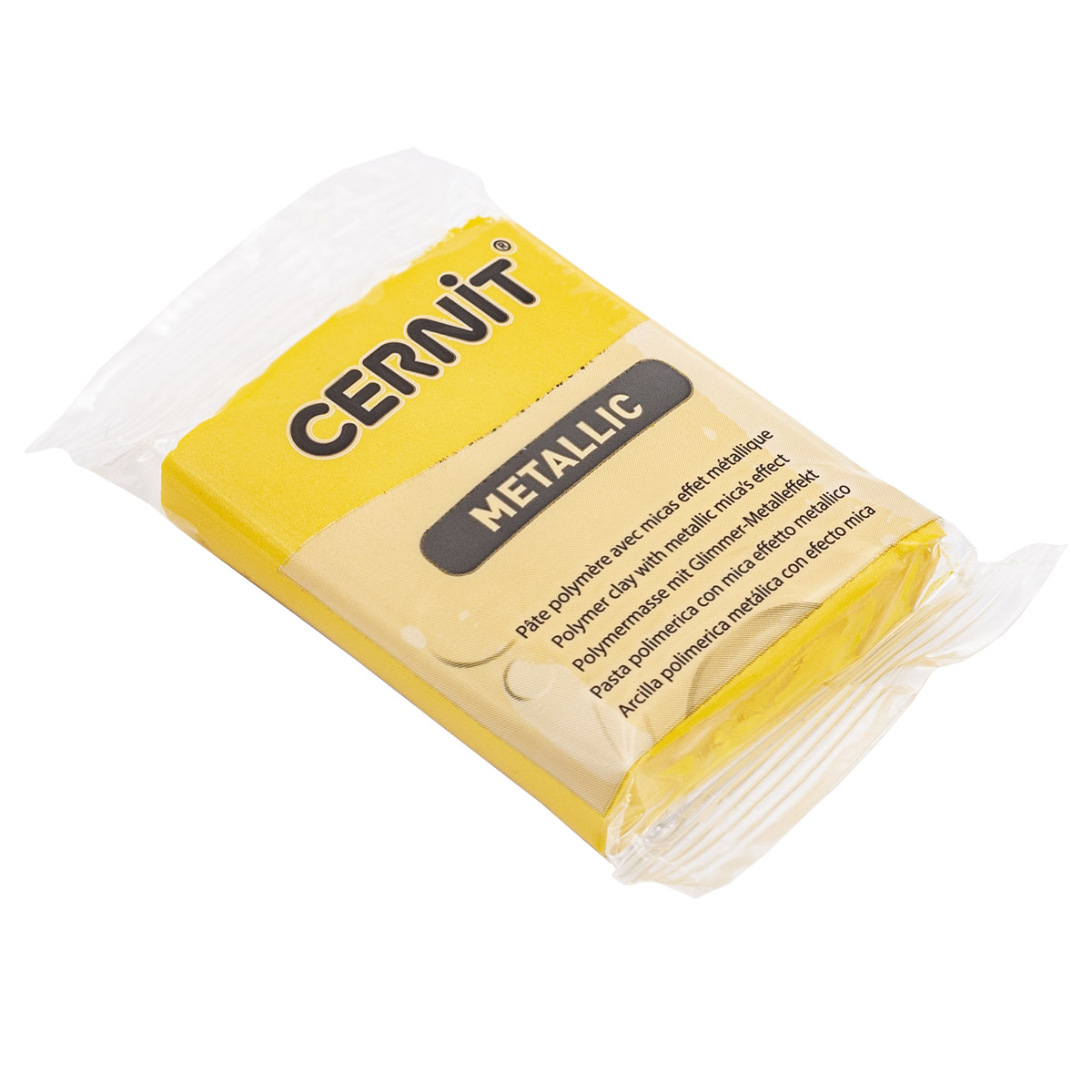 Пластика "Cernit Metallic" 56 гр 700 желтый Пластика "Cernit Metallic" 56 гр 700 желтый