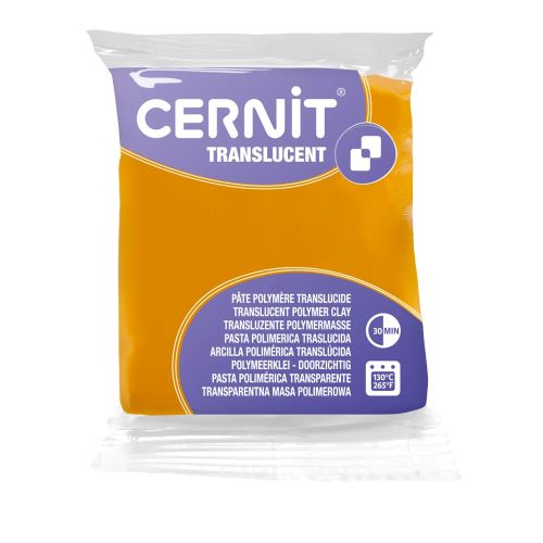 721-11 Полимерная глина 'Cernit 'TRANSLUCENT' 56 г. 721 прозрачный янтарь