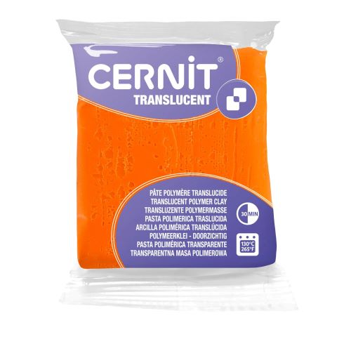 752-11 Полимерная глина 'Cernit 'TRANSLUCENT' 56 г. 752 оранжевый