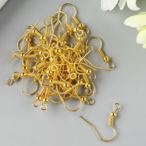 Швензы 1,9 см (набор 2 пары) цвет золото