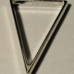 Основа для кулона Рамка треугольник цвет серебро