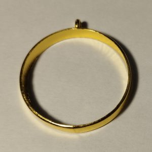 Основа для кулона Рамка круг цвет золото