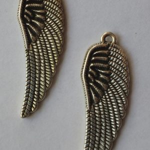 Подвеска декоративная Крылья цвет серебро 1,0*3,5см
