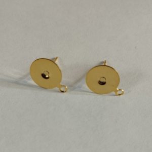 Основа для серёг гвоздики цвет золото (1 пара)