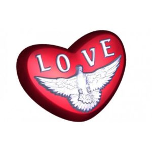 Форма для мыла Сердце голубь 681