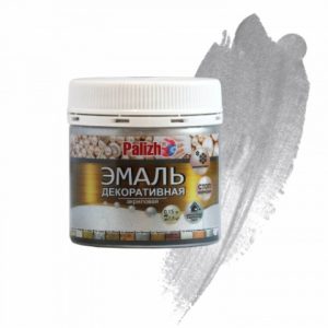 Эмаль акриловая цвет серебро Palizh