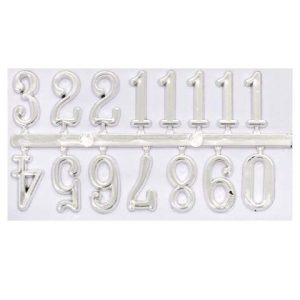 Цифры арабские для часов 1,5см цвет серебро 7724166