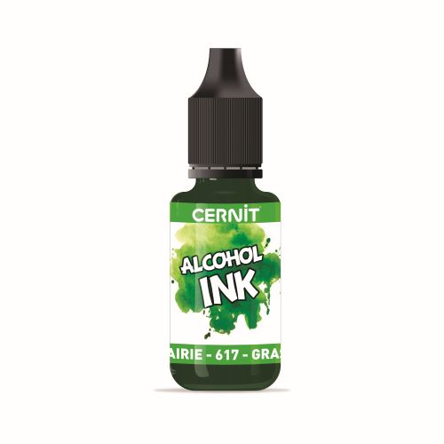 Чернила на спиртовой основе CERNIT Ink 617 насыщенный зеленый, 20 мл Чернила на спиртовой основе CERNIT Ink 617 насыщенный зеленый, 20 мл