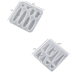 Набор молдов силиконовых для геометрических подвесок, 0003-01