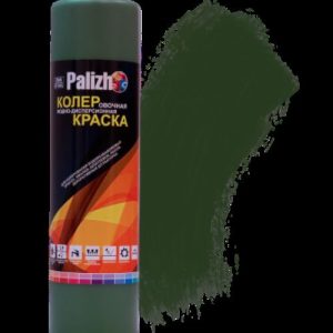 Краска колеровочная 750г цвет темно-зеленый водно-дисперсионная Palizh